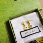 Gucci Pearl Double G Earrings Gold 645665 I4620 8078 - Image 3