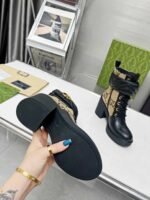 Gucci With Double G Ankle Boots Camel Ebony 719849 Aabd0 1183 - Image 3
