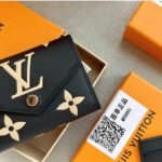 Louis Vuitton Victorine Wallet Black And Beige 12Cm M80968 - Image 2