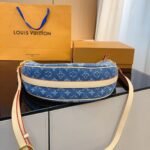 Louis Vuitton Loop Hobo Monogram Denim Bag Blue 35Cm - Image 7