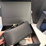 Chanel Mini Flap Bag Shiny Imitation Pearls And Gold Tone Metal Black 17Cm - Image 2