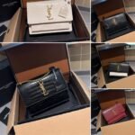 Saint Laurent Sunset Medium In Smooth Leather Bag Black 22Cm 634723 D4267 1031 - Image 3