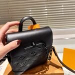 Louis Vuitton Nano Steamer Bag Taurillon Monogram Black 14Cm M82772 - Image 6