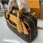 Louis Vuitton Monogram Deauville Boston Brown 28Cm M42228 - Image 5