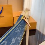 Louis Vuitton Loop Hobo Monogram Denim Bag Blue 35Cm - Image 2