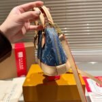 Louis Vuitton Nano Alma Monogram Canvas Denim Blue 16Cm - Image 6