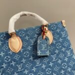 Louis Vuitton New Lv Remix Onthego MM Denim Blue 35Cm M46871 - Image 7