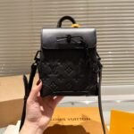 Louis Vuitton Nano Steamer Bag Taurillon Monogram Black 14Cm M82772 - Image 7
