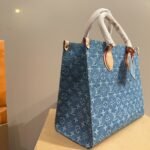 Louis Vuitton New Lv Remix Onthego MM Denim Blue 35Cm M46871 - Image 3