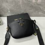 Prada Leather Mini Shoulder Bag Black 21Cm 1Bh212 2Aix F0002 V Nvm - Image 7