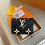 Louis Vuitton Victorine Wallet Black And Beige 12Cm M80968 - Image 9
