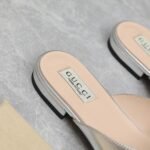 Gucci Gg Crystal Slippers Silver - Image 3