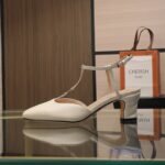 Gucci Women’s Petite GG Slingback Pump ‎White ‎723446 BKO00 9049 - Image 2