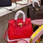 Hermes A Shiny Sanguine Porosus Crocodile Birkin 30 With Gold Hardware Red 30Cm - Image 2
