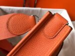 Hermes Clemence Evelyne Pm 25Cm Orange Feu - Image 6