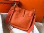 Hermes Clemence Evelyne Pm 25Cm Orange Feu - Image 2