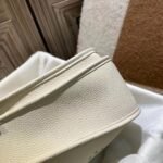 Hermes Clemence Evelyne PM 25Cm White - Image 4