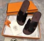 Hermes Izmir Sandal Black And Brown - Image 7
