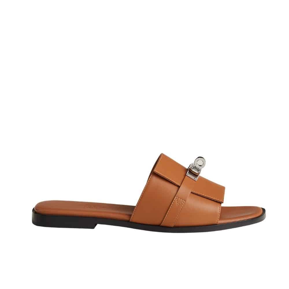 xr:d:DAFy0M-Gj-4:1632,j:8238621050190755455,t:23120609 Hermes Giulia Sandal Brown H231056Z A3360 - Image 1