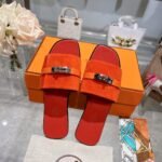Hermes Giulia Sandal Orange H232130Z 5H360 - Image 3