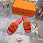 Hermes Giulia Sandal Orange H232130Z 5H360 - Image 2