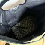 Gucci Giglio Large Tote Bag Black And White GG Denim 39Cm ‎865452 UN3AG 1099 - Image 7
