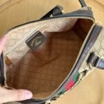 Gucci Borsetto Medium Boston Bag GG Canvas Sand And Brown 28Cm 866732 FAFV9 9653 - Image 4