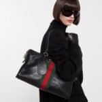 Gucci Borsetto Large Boston Bag Black Leather 38Cm 866734 AAGIQ 1053 - Image 4