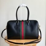 Gucci Borsetto Large Boston Bag Black Leather 38Cm 866734 AAGIQ 1053 - Image 2