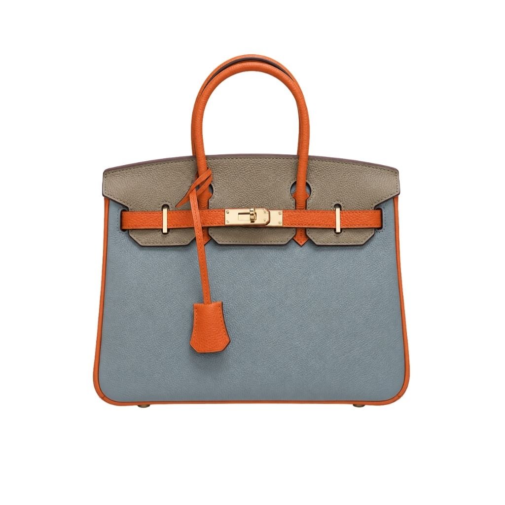 LUX-HM1122 Hermes Birkin Mini Gold Hardware Epsom Multicolor 20Cm - Image 1