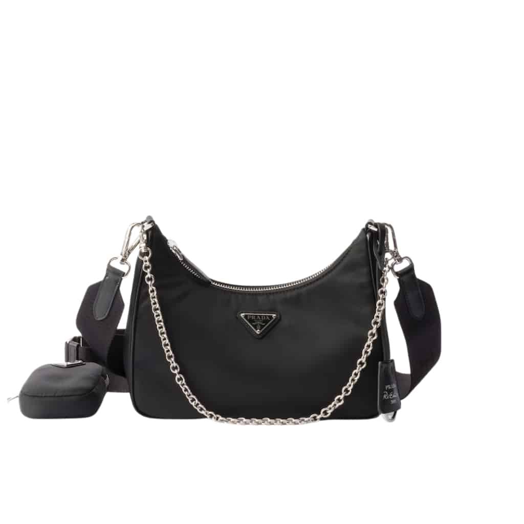 LUX-PR1313-1 Prada Re Edition 2005 Re Nylon Bag Black 22cm 1BH204 R064 F0002 V V9L - Image 1