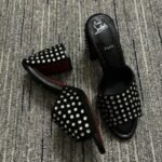 Christian Louboutin Jane 85 Black Strass Mules 1240729T023 - Image 3