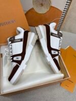 Louis Vuitton Lv Trainer Sneaker Brown 1Ablvb - Image 4
