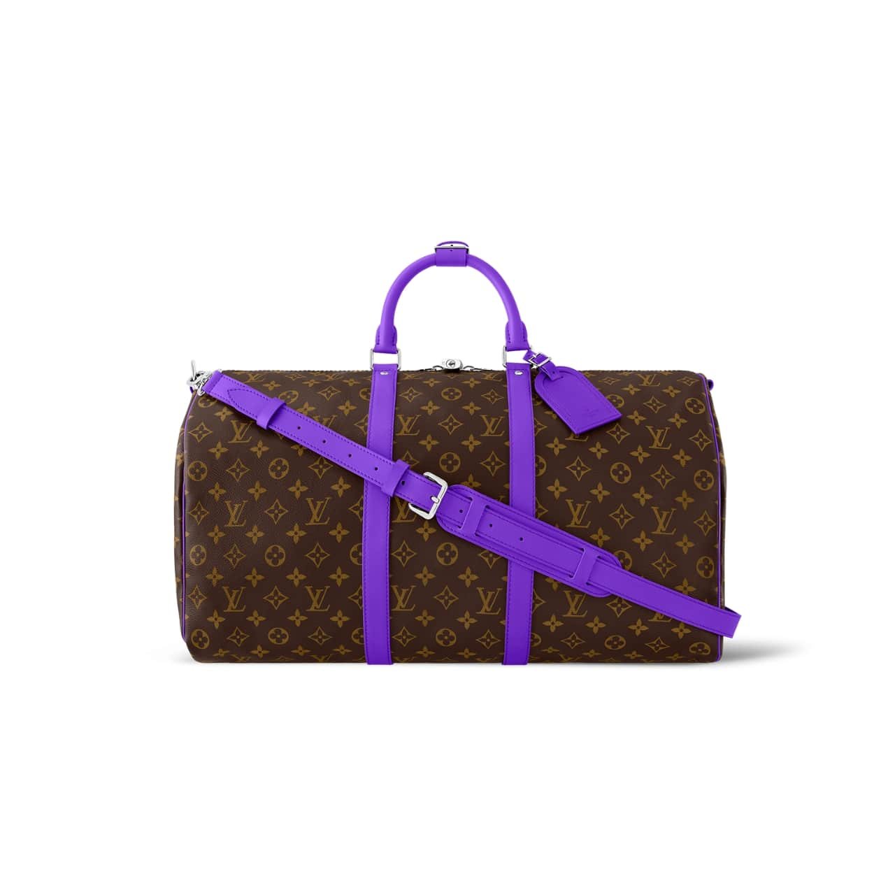 xr:d:DAF4OnkYemU:1579,j:5270760615362909328,t:24032902 Louis Vuitton Keepall Bandoulière Violet Fonce 40Cm M46775 - Image 1