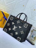 Louis Vuitton Onthego MM Monogram Black Beige 35Cm M45495 - Image 2