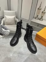 Louis Vuitton Citizen Flat Ranger Boot Monogram Black 1Aday2 - Image 4