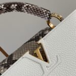 Louis Vuitton Capucines BB White And Python Trim 27cm - Image 3