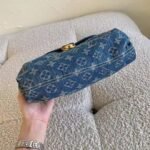Louis Vuitton Pleaty Handbag Monogram Denim Blue 26Cm M95050 - Image 6
