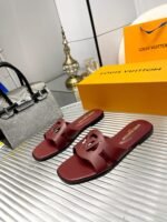 Louis Vuitton LV Isola Flat Mule Red 1ABP2W - Image 4