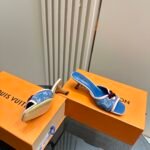 Louis Vuitton Kitten Mule Denim Blue - Image 8