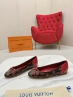 LOUIS VUITTON JOY BALLERINA FLATS MONOGRAM RED - Image 4