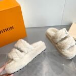 Louis Vuitton Lv Sunset Platform Comfort Mule Shearling Natural 1Actvf - Image 2