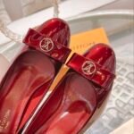 Louis Vuitton Patent Leather Pumps Dark Red - Image 8
