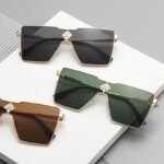 Louis Vuitton Cyclone Metal Sunglasses Gold Hardware In Tea - Image 5