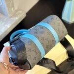Louis Vuitton Keepall Bandoulière 25 Monogram Eclipse Reverse Coated Canvas Turquoise 25cm M11645 - Image 4