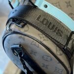 Louis Vuitton Keepall Bandoulière 25 Monogram Eclipse Reverse Coated Canvas Turquoise 25cm M11645 - Image 9