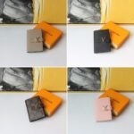 Louis Vuitton Lv Vertical Compact Wallet Taurillon Leather Black 12Cm M81561 - Image 3