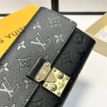 Louis Vuitton Sarah Wallet Monogram Empreinte Black 19Cm M82638 - Image 5
