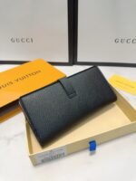 Louis Vuitton Lv Vertical Wallet Black 19cm M81330 - Image 3