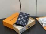 Louis Vuitton Pocket Organizer Monogram Leather Navy Blue 7Cm M83378 - Image 8